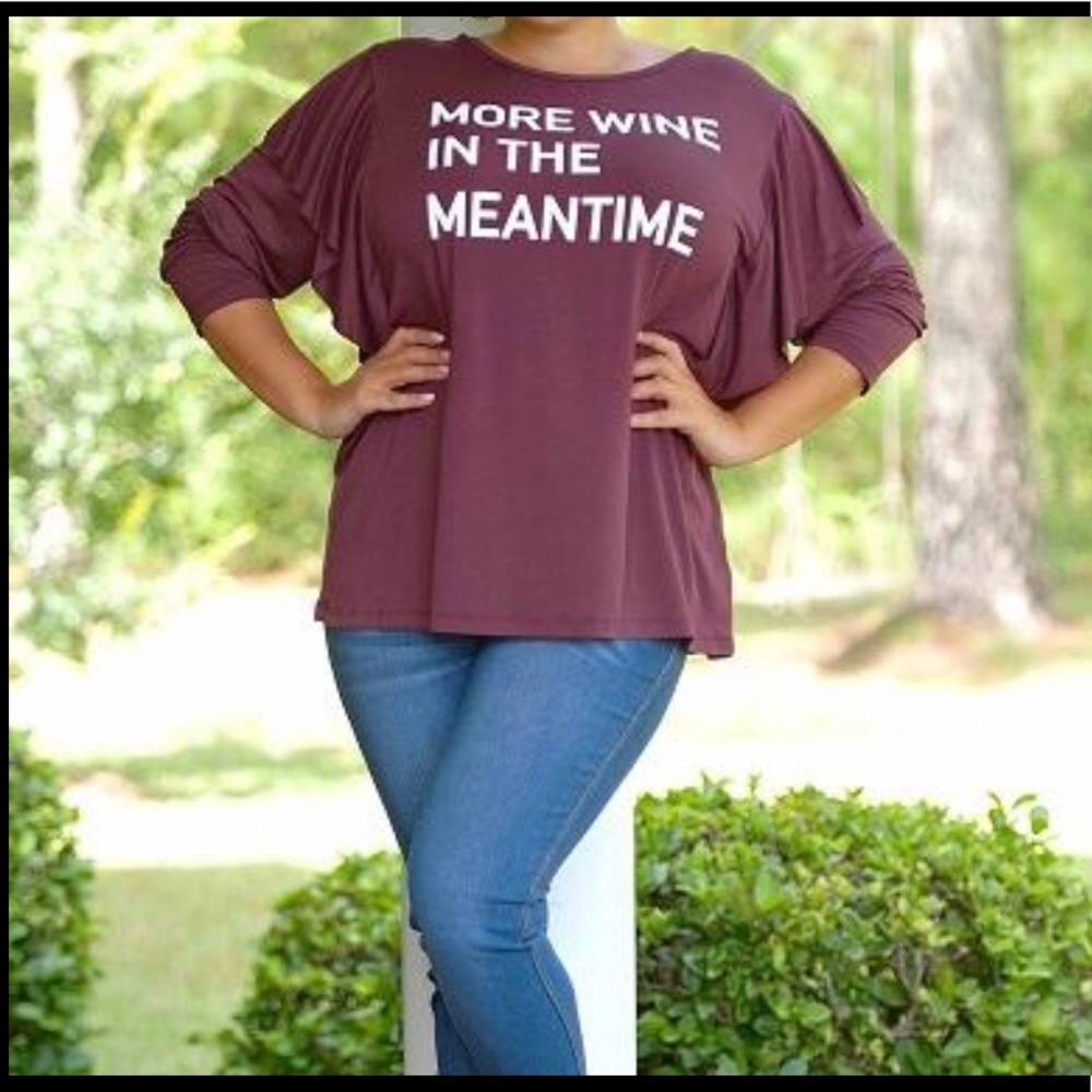 Perfectly Priscilla wine shirt 1XL